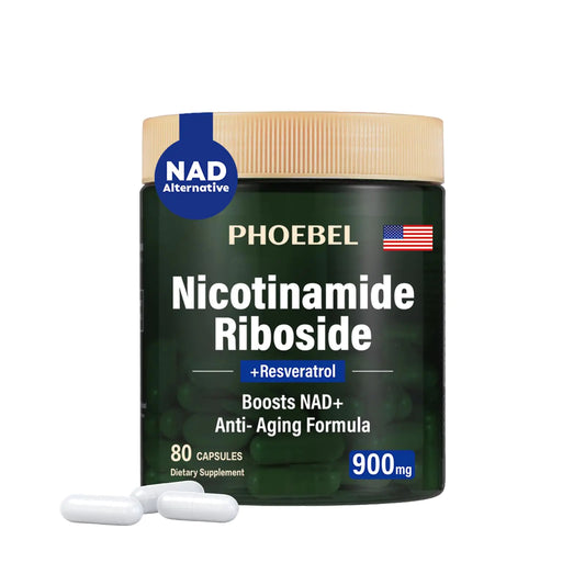 New Supplement Nicotinamide Riboside Resveratrol-900mg Supplement for Men and Women(80 Capsules)