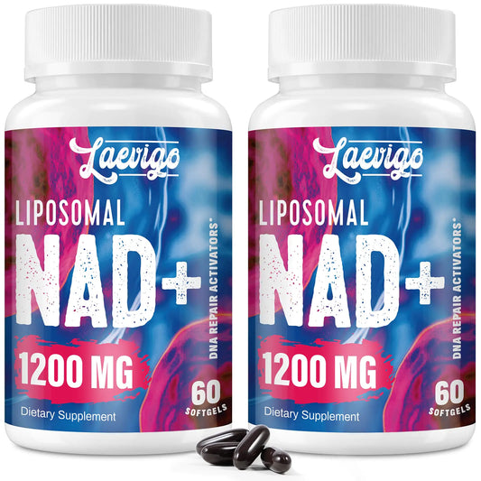 1200mg Liposomal NAD+ Supplement Ultra Purity Actual NAD Supplement Enhanced Absorption Boosting NAD+ Age Defense Energy Metabolic Repair Optimal NAD Supplement 120 Softgels