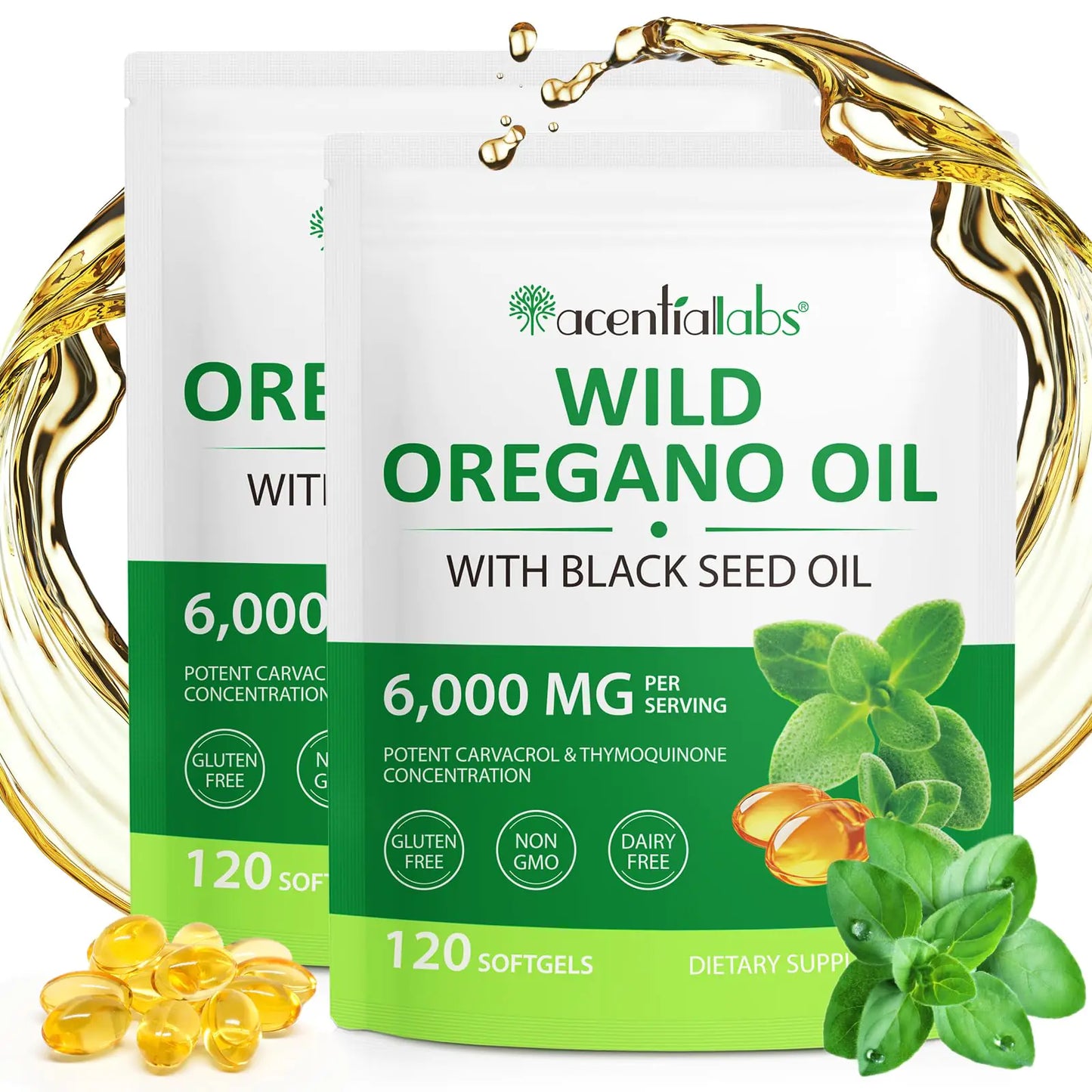 Wild Oregano Oil - Softgels - 2 Pack (Gluten Free)