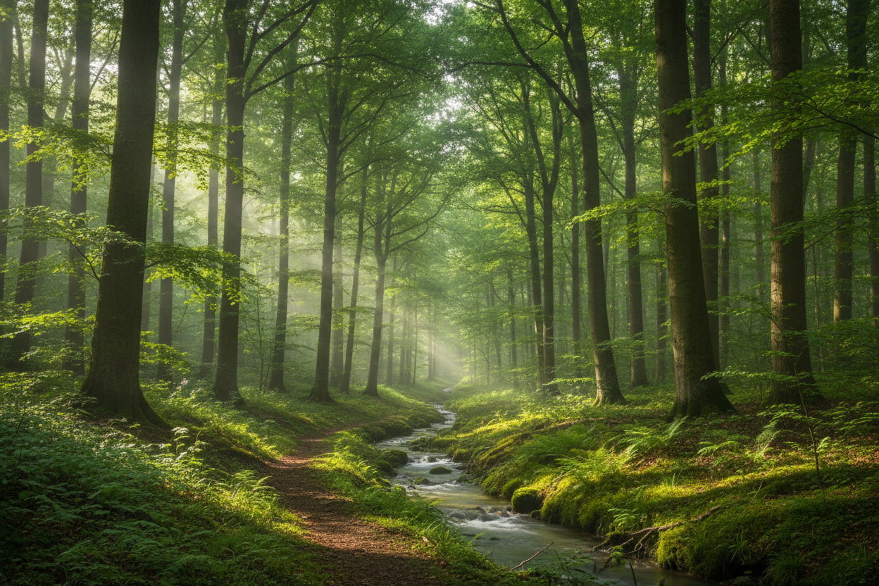 generate nature forest view