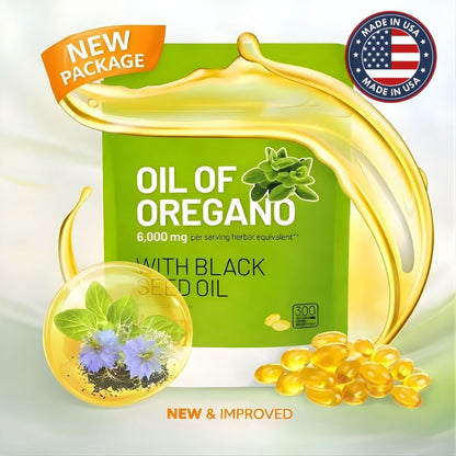 Oregano Oil – 300 Capsules - (Gluten Free) - New Package